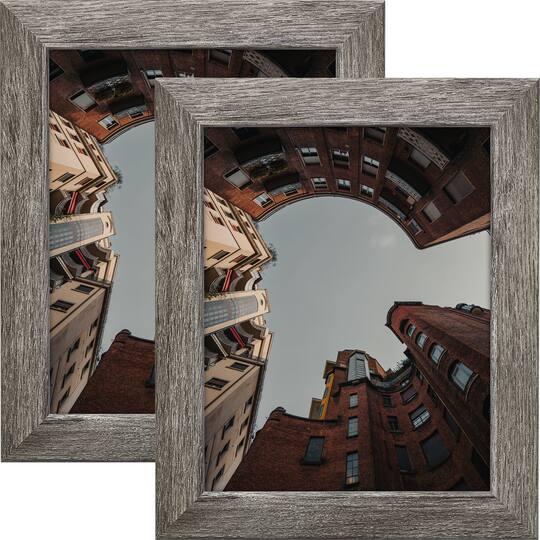 2 Pack Craig Frames Bauhaus 125 Barnwood Gray Picture Frame